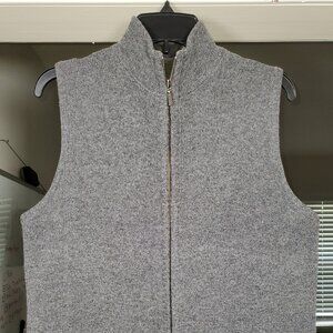 EDDIE BAUER ZIP UP VEST WOOL LARGE